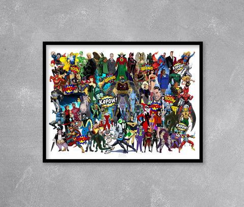 DC Assemble limited edition print by Ian Salmon Art