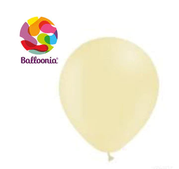 12 Latex Balloons, Pastel Yellow