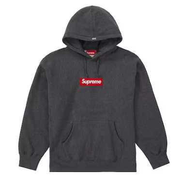 S Supreme Box Logo Hooded Sweat Brown