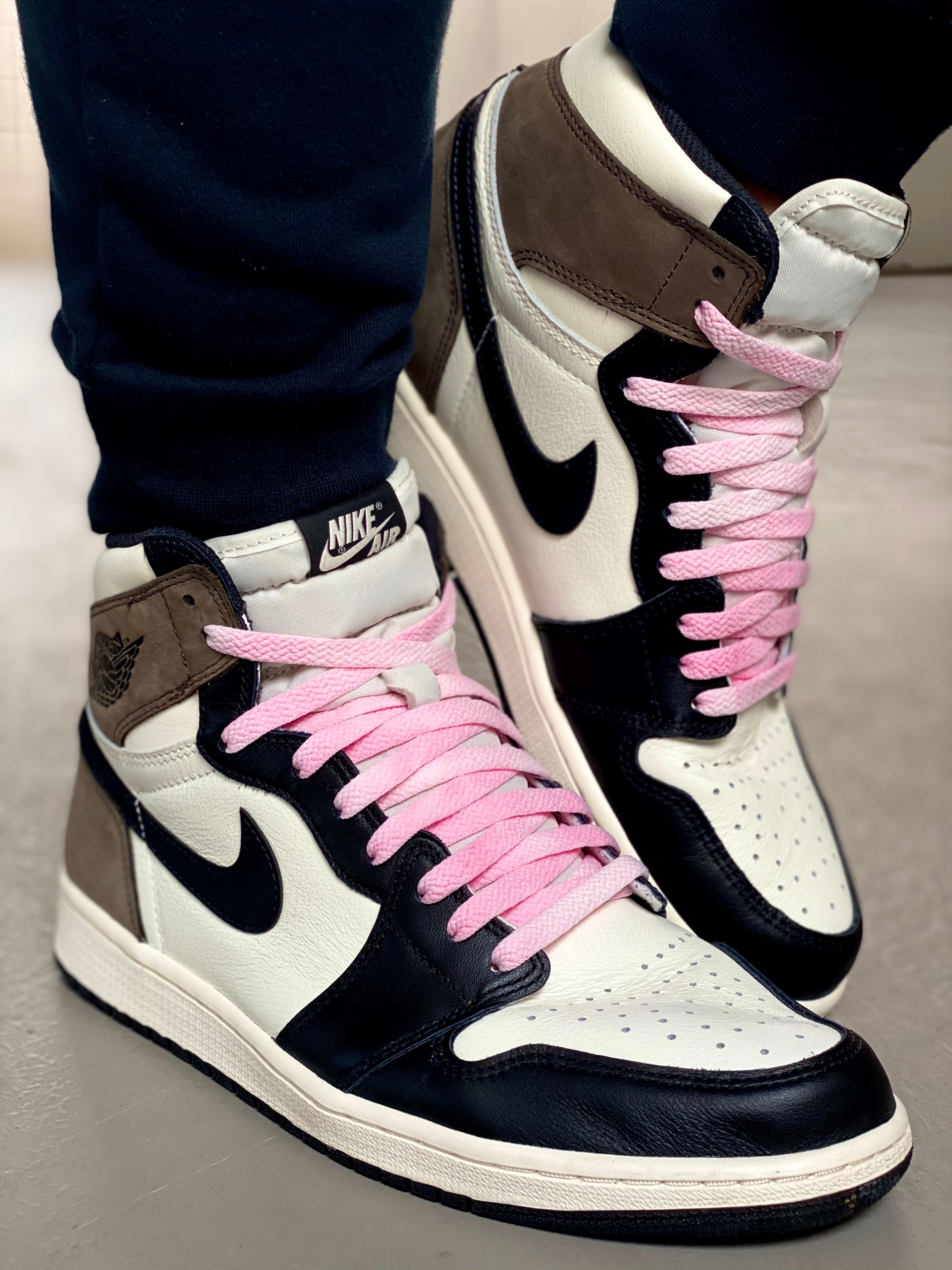 jordan 1 mid pink laces