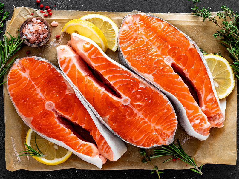 Omega-3 rich salmon