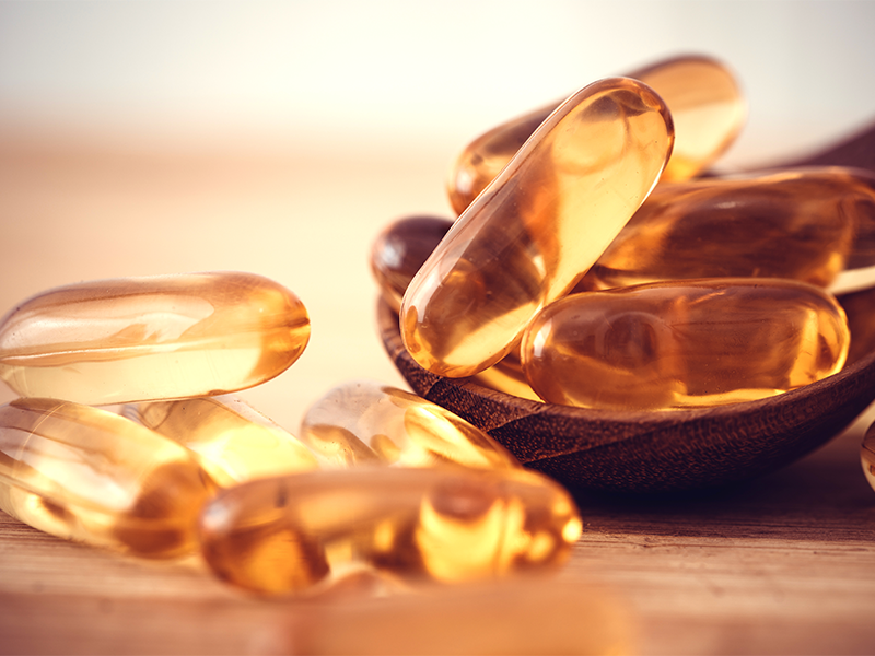 Fish oil capsules