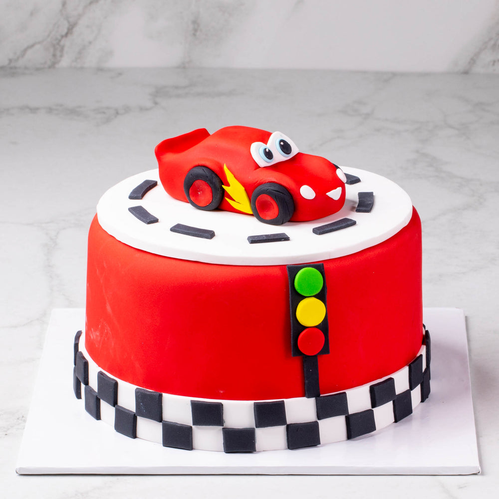McQueen Theme Fondant Cake (Delivery in 48 Hours Available) – Hot ...
