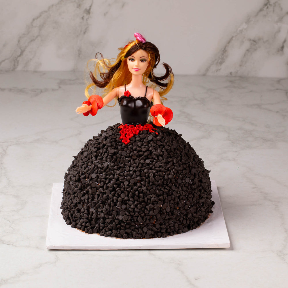 Chocolate Barbie Doll Cake / Princess Cake (Next Day Delivery ...