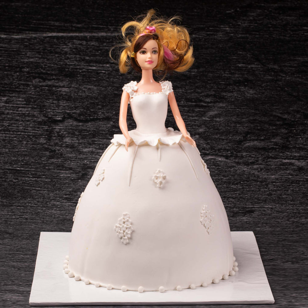 Barbie Doll Fondant Cake / Princess Cake (Next Day Delivery ...