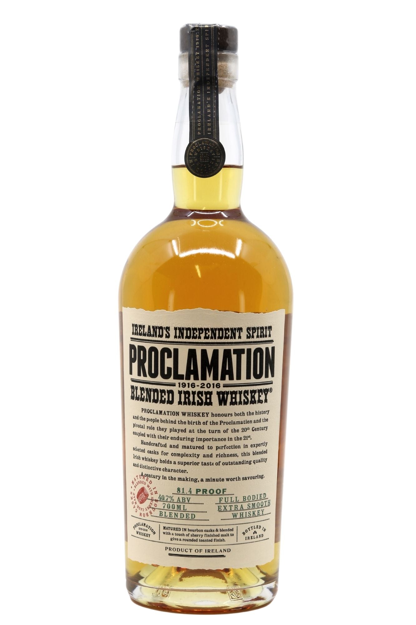 Proclamation Blended Irish Whiskey James J Fox Dublin 4445
