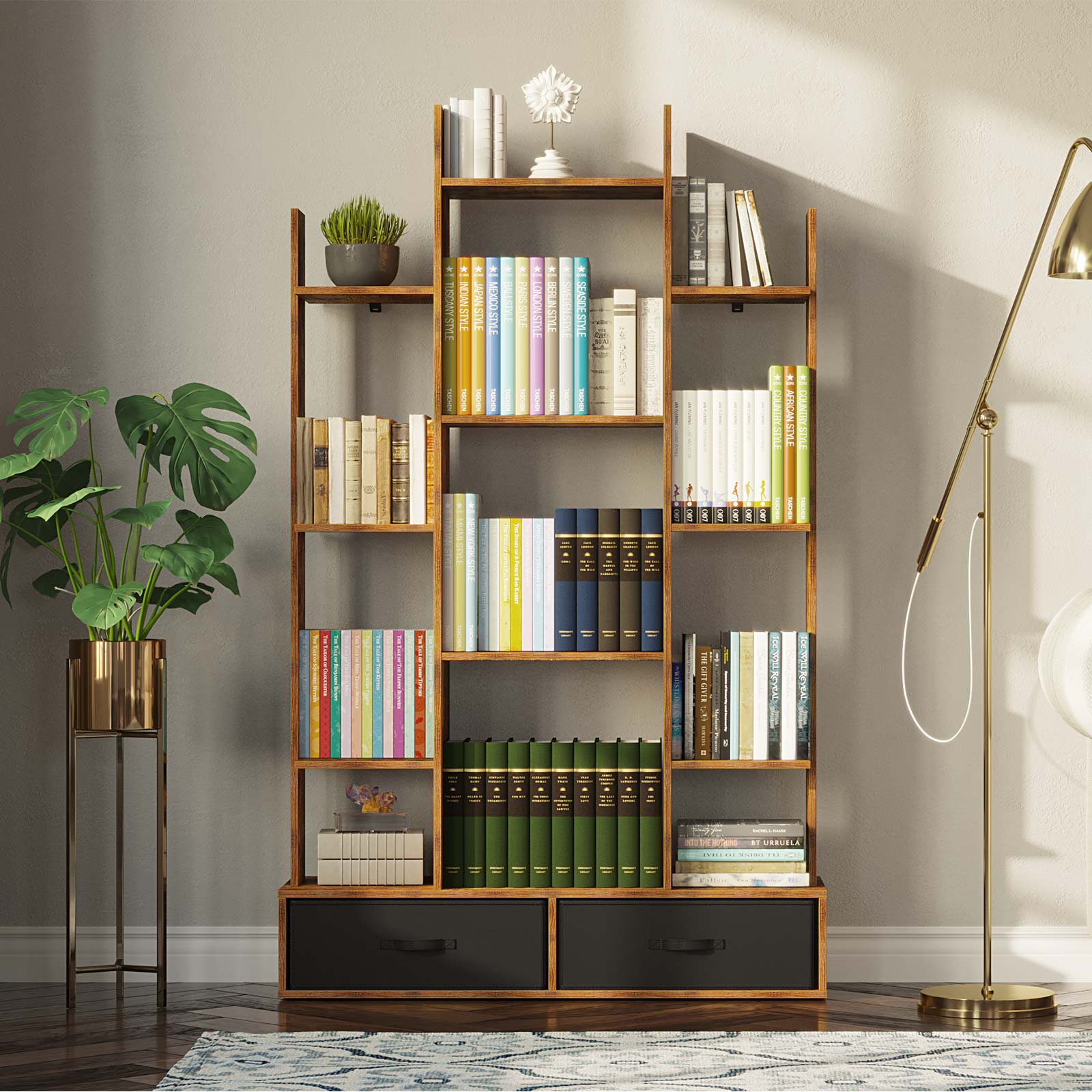 2 bookcases