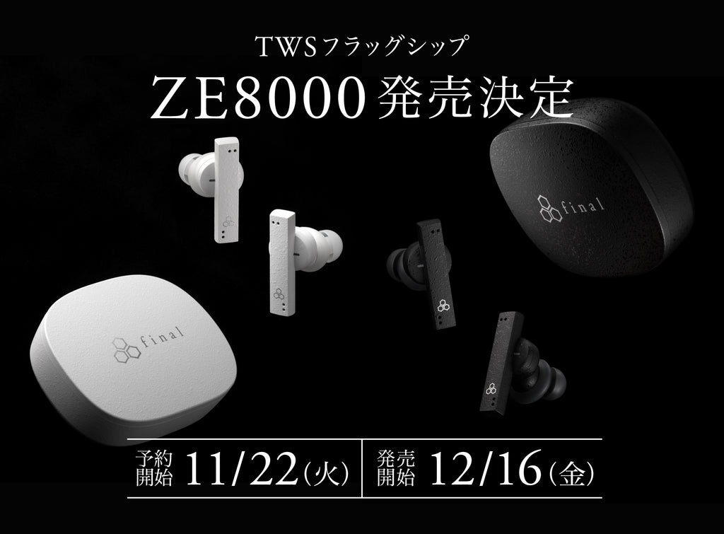 ⭐️美品・レシート付⭐️ final ZE8000 ブラック オーディオ機器