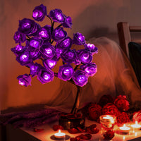 purple rose lamp