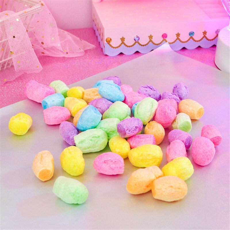 DIY Crystal Silkworm shell Plasticine Filler Fluffy Charms Slime Additives for Slices KidToy To Release Toy Pearl Clay forSlime