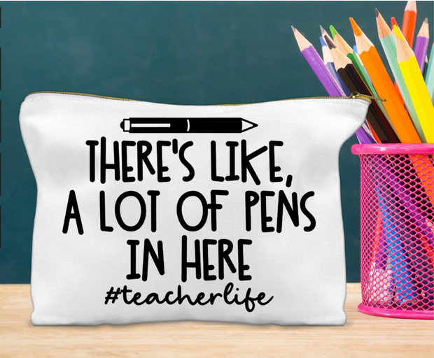Teacher Pens & Pencils Pouch – Educator SocieTEE