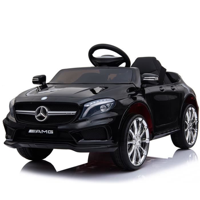 Mercedes Amg Gla 45 Voiture Electrique Enfant 12 V Noir Rouge Les Petits Lous