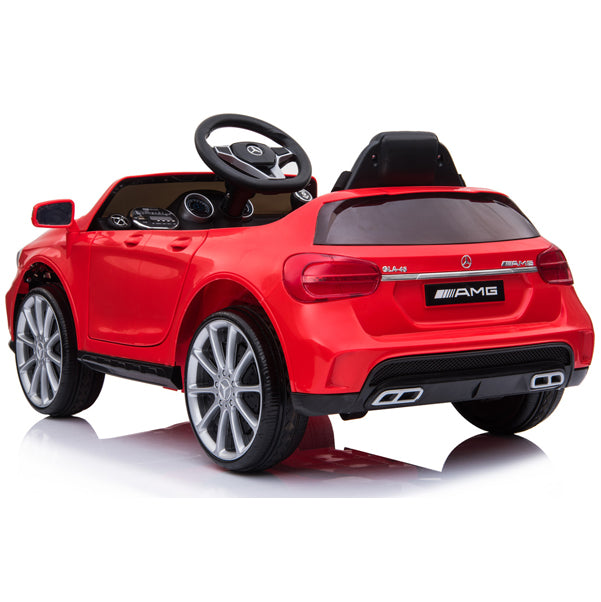 Mercedes Amg Gla 45 Voiture Electrique Enfant 12 V Noir Rouge Les Petits Lous