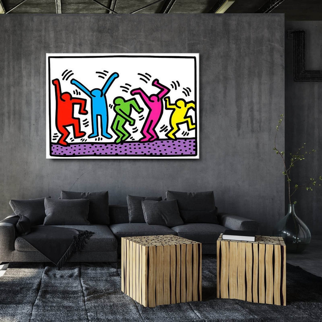 keith-haring-dancing-man-canvas