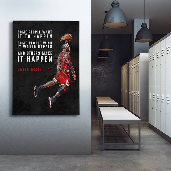 michael jordan quote canvas