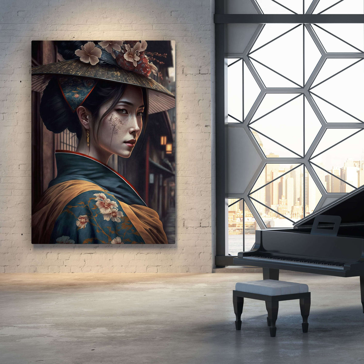 Japanese Geisha Wall Art Musaartgallery™ 8847