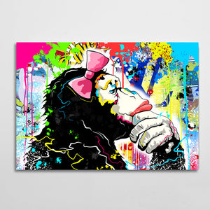 Banksy street art - chimp Poster, Affiche | All poster chez Europosters