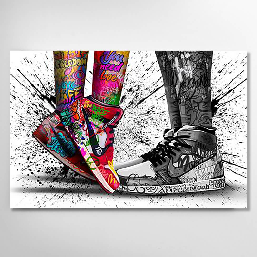 air jordan canvas painting