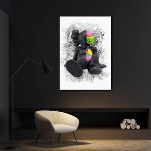 Kaws LV Canvas Print, Graffiti Wall Art