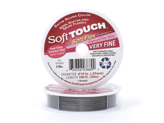 Soft Flex Beading Wire (Satin Silver) – The Bead District