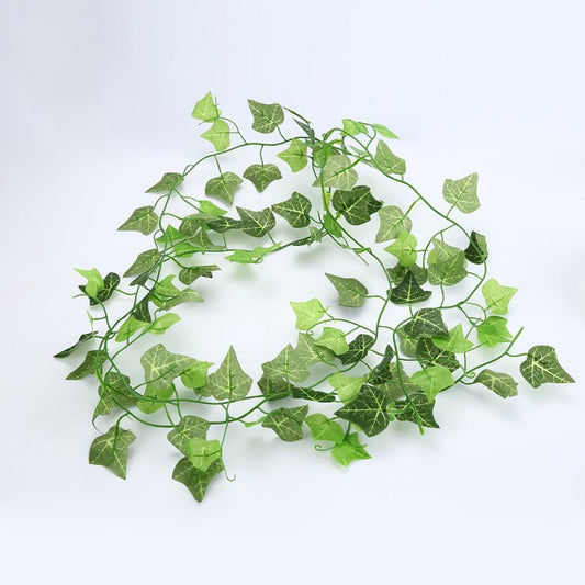 240cm Leaf Vine Artificial Hanging Plants Liana Silk Fake Ivy Leaves for  Wall Green Garland Decoration