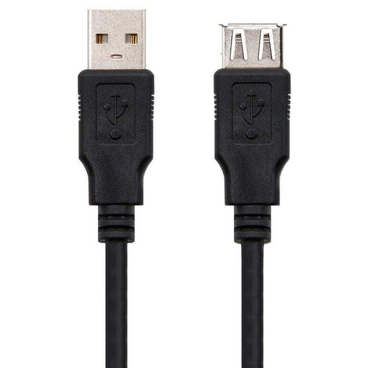 CABLE ALARGADOR USB-A 2 0 MACHO Y HEMBRA 1,5M DELEYCON