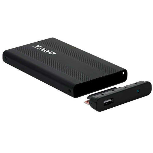 OcioDual Carcasa Disco Duro Externo 2.5 SATA USB 3.0 Negra + Funda de  Cuero