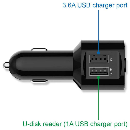 Cargador de Coche para Smartphone 2x USB Doble Mechero Amperimetro Vol –  OcioDual
