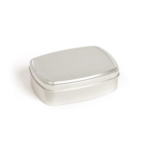 Contenitore in latta rettangolare grande color argento con coperchio  uniforme o a scorrimento con finestra – Tinware Direct