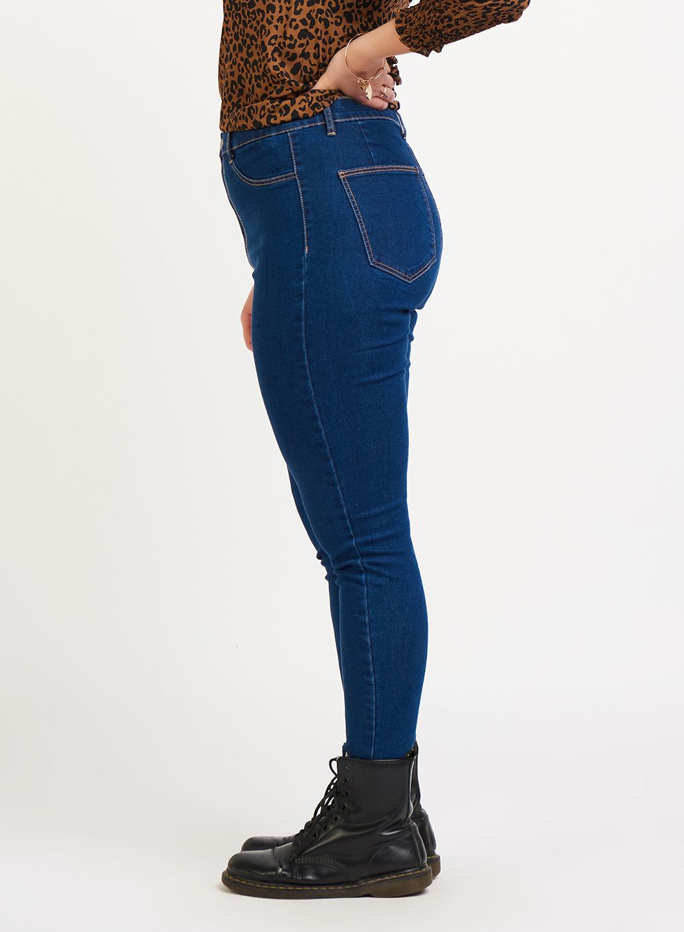 Dex Plus High Rise Relaxed Bootleg Jeans