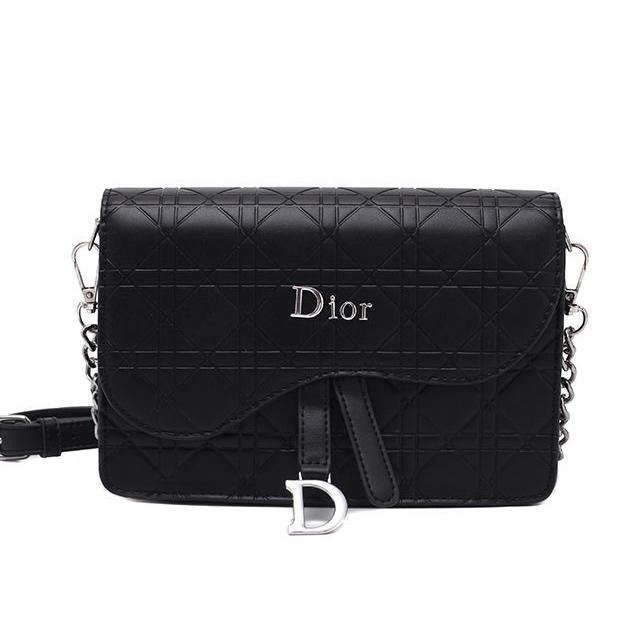 Dior diamond pattern women's chain bag shoulder bag