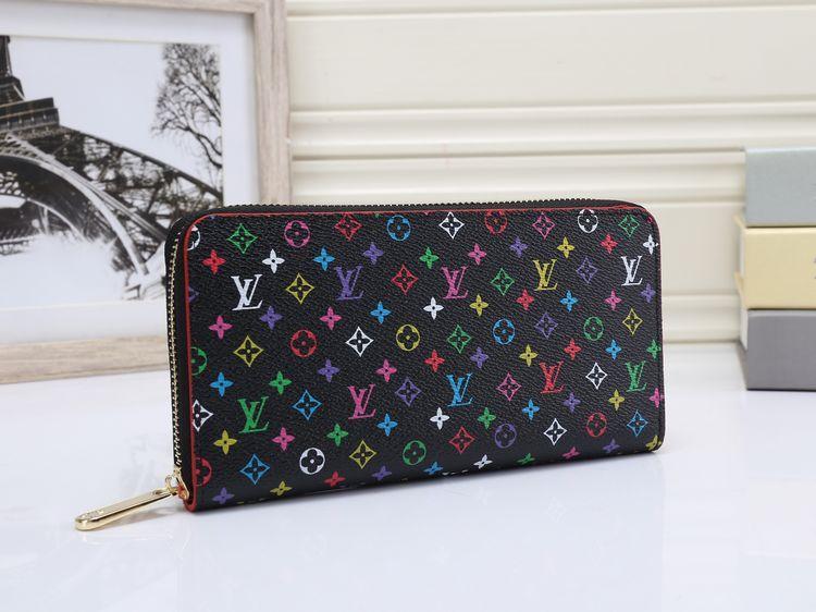 Louis Vuitton LV Long Wallet Fashionable Men and Women Clutches Change Key Case Wallets