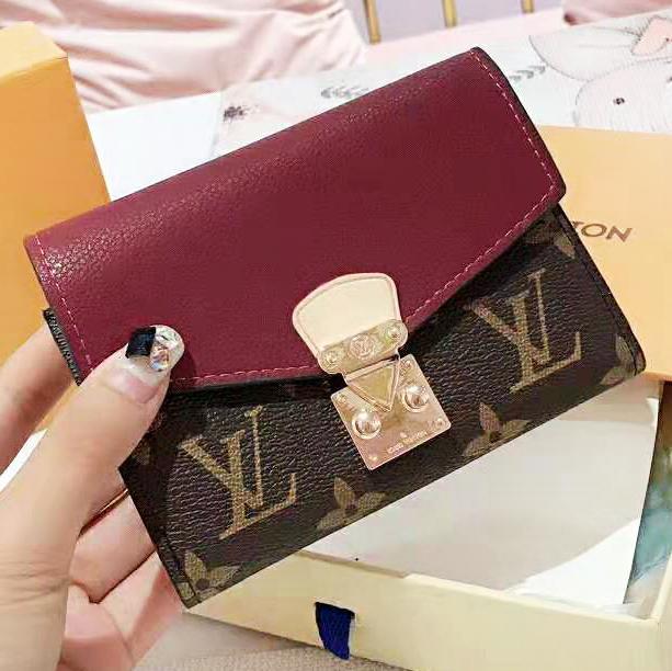 LV  Louis Vuitton LV New fashion monogram leather wallet purse women