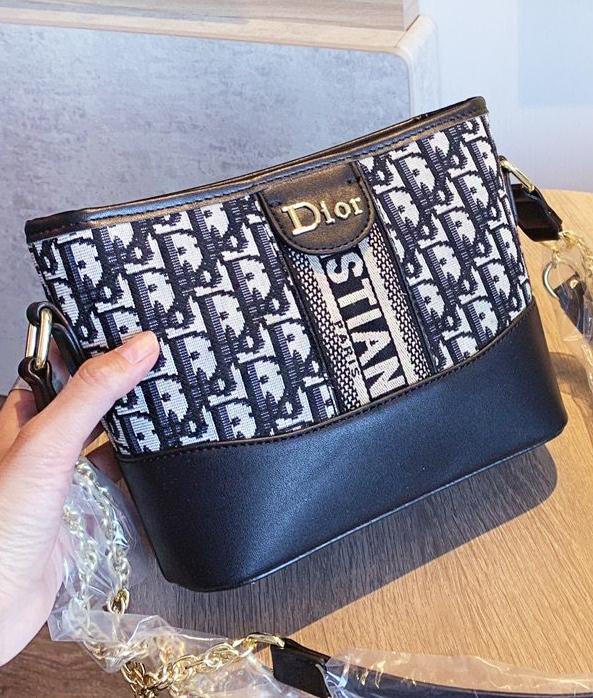 D Dior New fashion more letter leather chain shoulder bag women