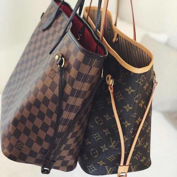 High quality LV Louis Vuitton Women Shopping Leather Tote Handba