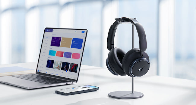 Soundcore by Anker Space Q45 Adaptive Active Noise Cancelling Headphones,  Reduce Noise by Up to 98%, 50H Playtime, App Control, LDAC Hi-Res Wireless