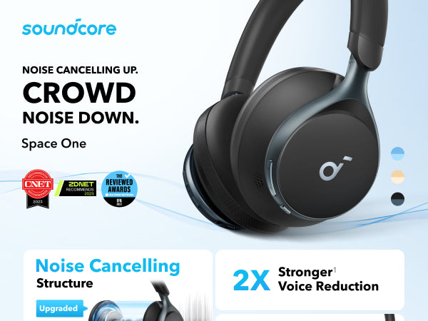 Anker's new Soundcore Space One headphones offer better ANC, battery life  for less