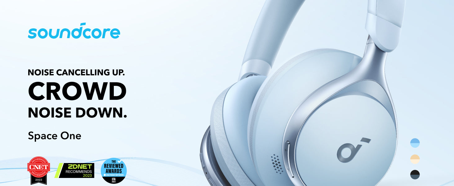 soundcore Space One, Upgraded Noise Cancelling Headphones