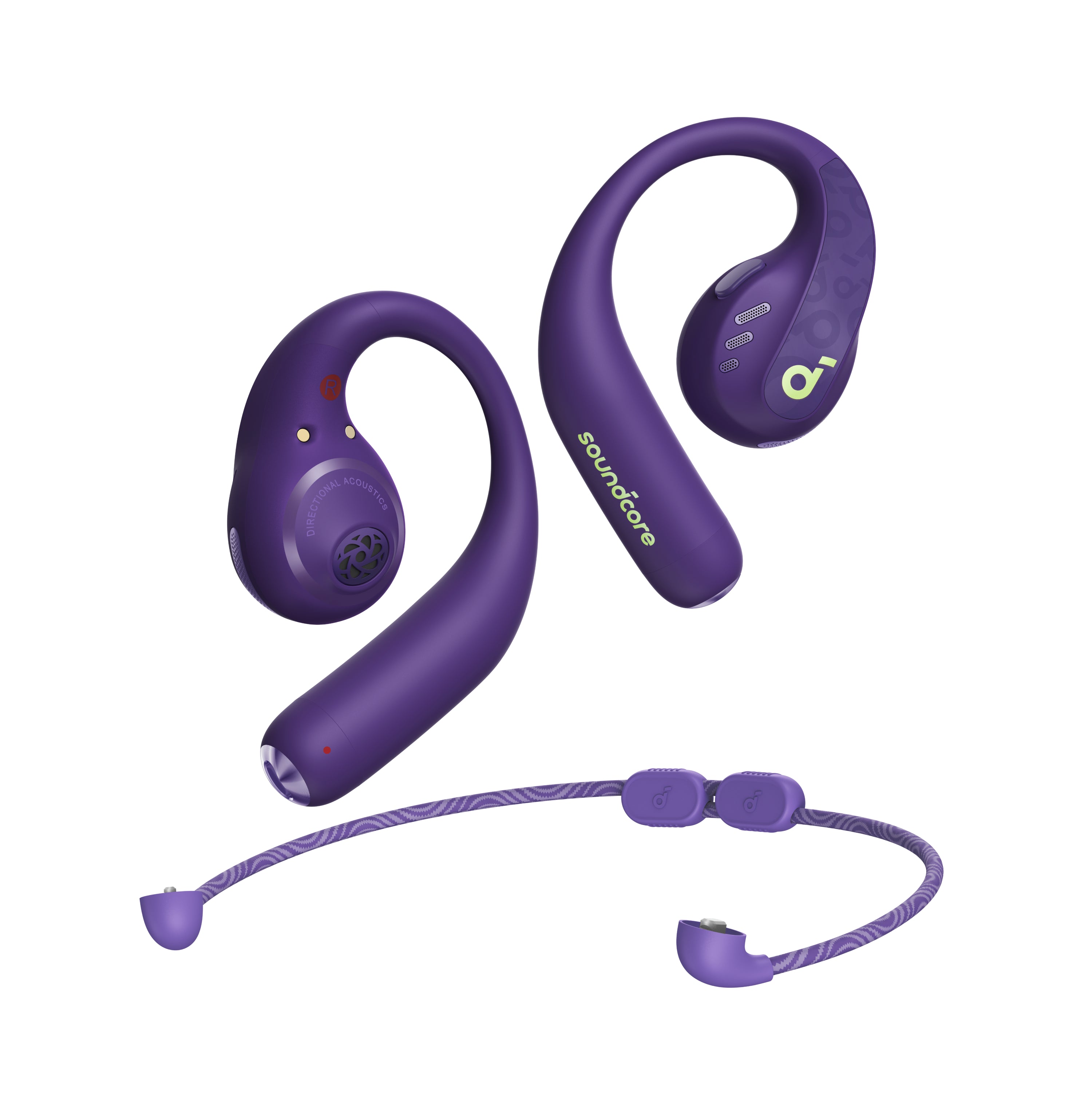 Photos - Headphones Soundcore AeroFit Pro | Secure Open-Ear Sport Earbuds Electric Purple 