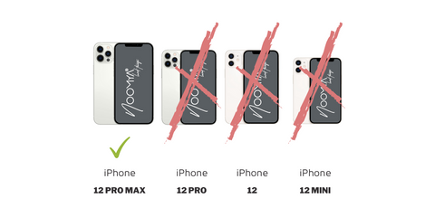 NOOMYA breite Handybänder mit passenden Handyhüllen - Übersicht passende Hülle iPhone 12 Pro MAX