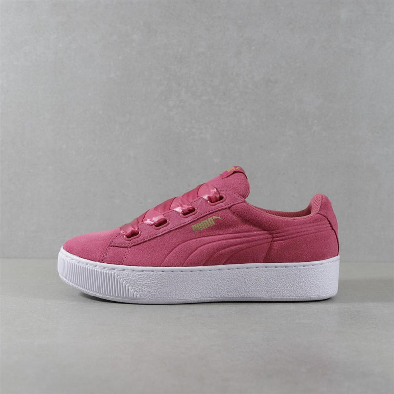 puma suede ribbon trainers