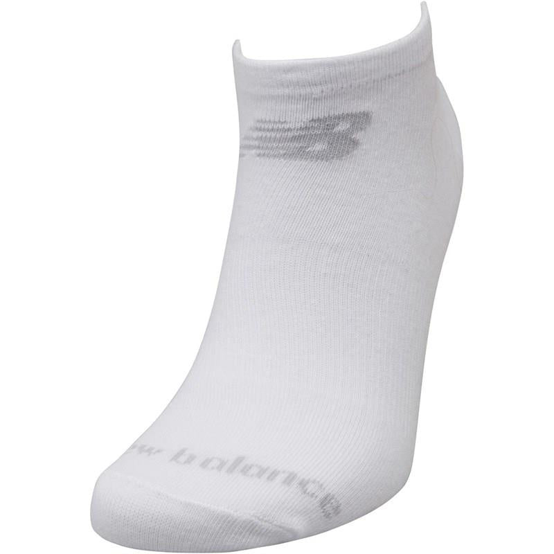 Junior New Balance Low Cut Trainer Socks 3 Pack - White