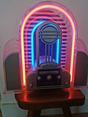 Radio vintage 1980 Cicena Marylin néon clignotant