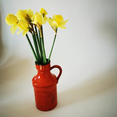 vase céramique rouge vintage