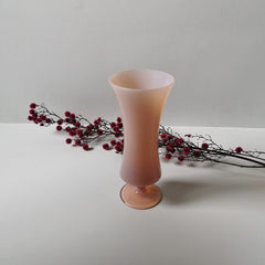 vase opaline rose vintage