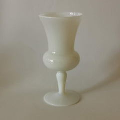 Vase vintage opaline blanc