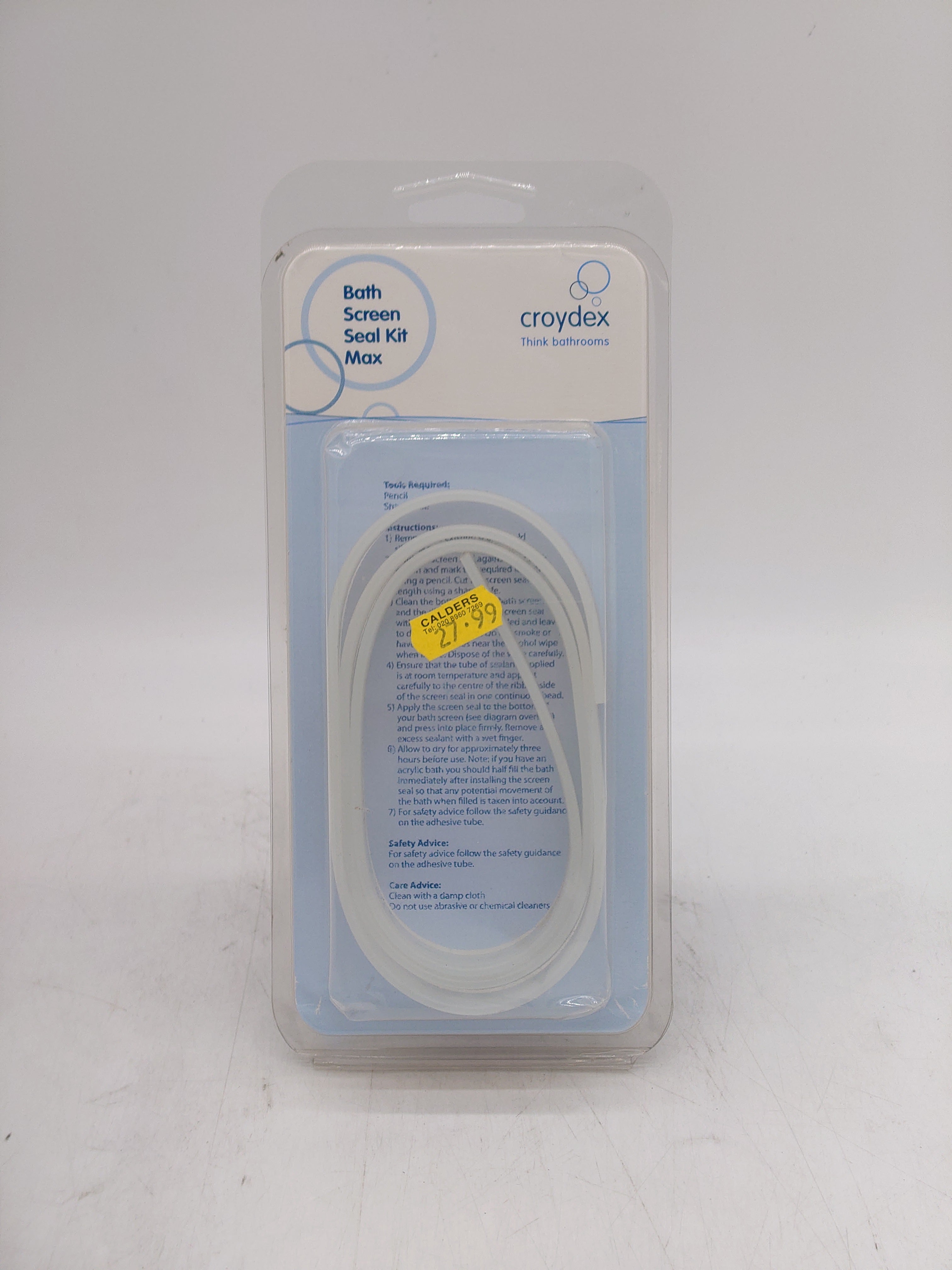  Croydex bath screen seal kit max