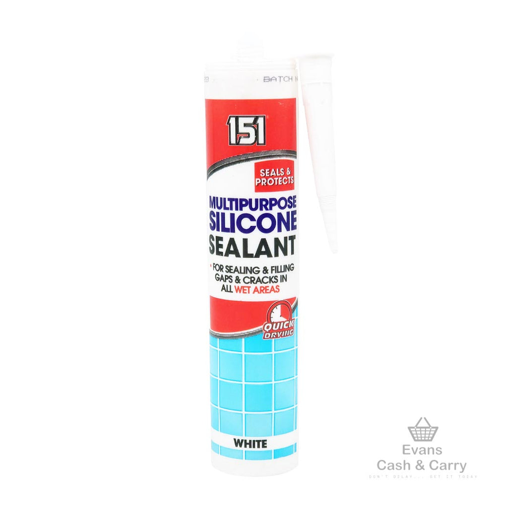 151 Multipurpose Silicone Sealant Tube- White (70g) – Evans for Everyone