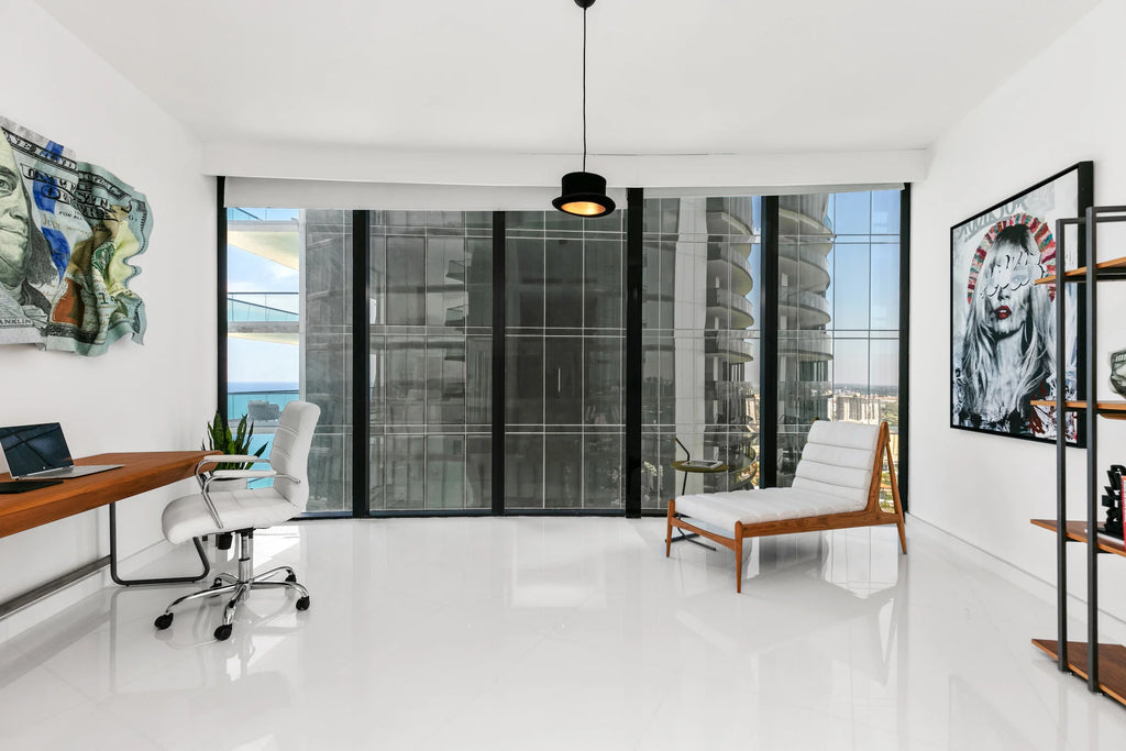porsche design tower featuring the wave lounge chair