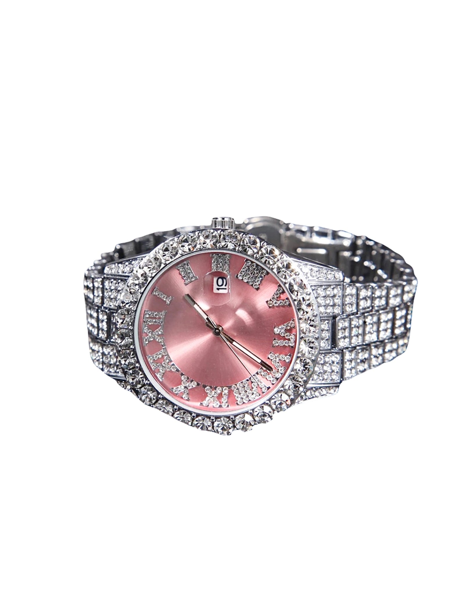 Rose Gold Iced Out Watch – LillianLou
